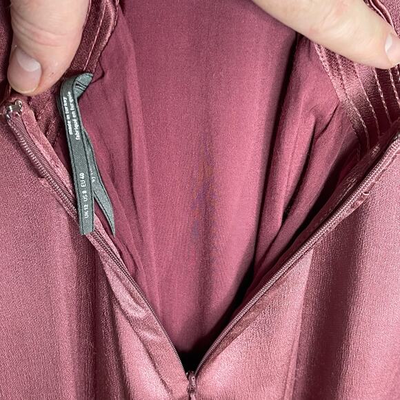 ANTHROPOLOGIE Women’s Cross-Back Satin Midi Dress size 8 - Picture 11 of 11